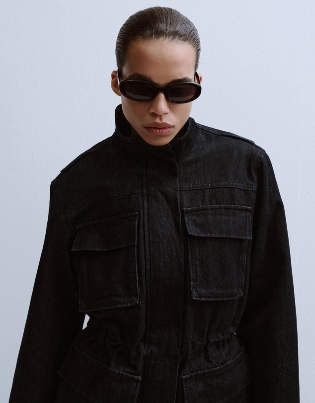 M.N.G - Oversized Denim Parka With Pockets