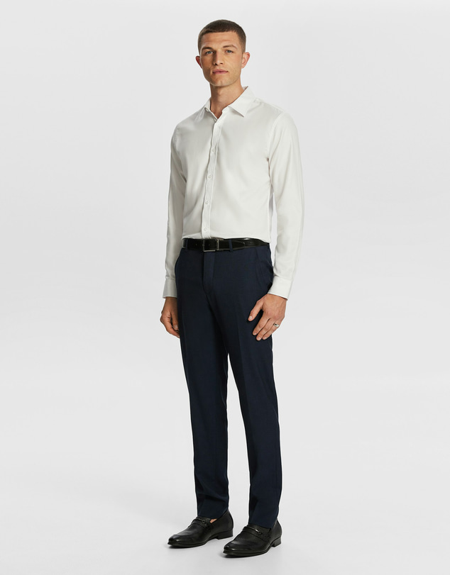 yd. - Maximum Two Ply Cotton Slim Dress Shirt