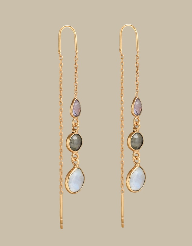 Meshca - Lily threader earrings