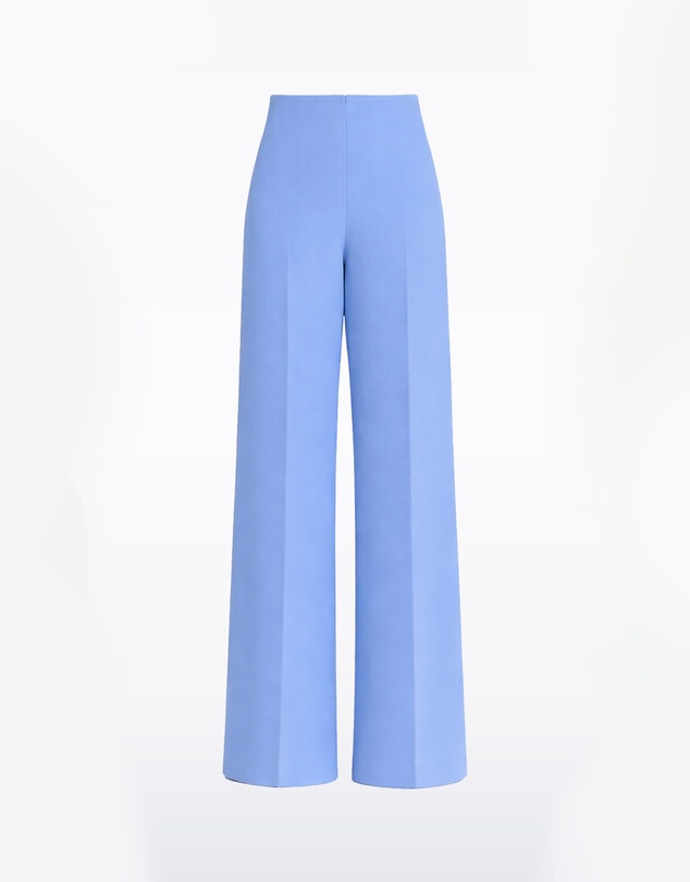 Carla Zampatti - Cornflower Crepe High Waisted Wide Leg Pant