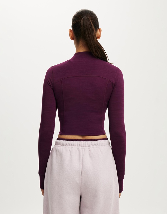 Cotton On Body Active - Ultra Soft Contour Long Sleeve Zip Through