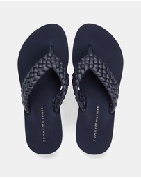 Tommy Hilfiger - Riri TH Wedge Cornrow Beach Sandals - Women's
