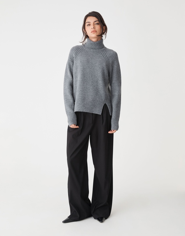 Forcast - Jada Notch Hem Turtleneck Knit