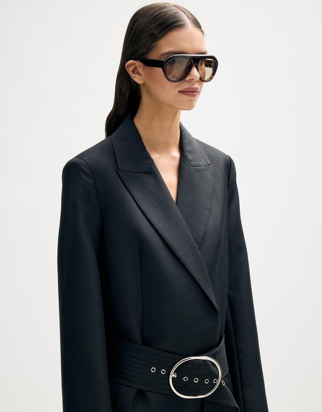 Minima Esenciales - Iver Wool Blend Belted Coat