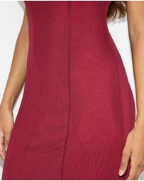 Dazie - Premiere Mesh Cap Sleeve Maxi Dress