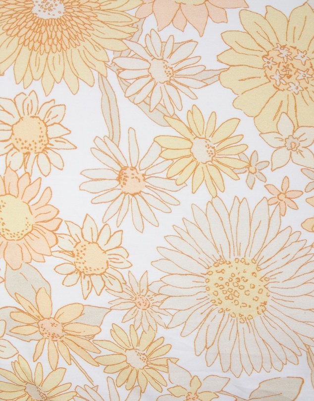 Bambury - Daphne Retro  Floral Printed Cotton Quilt Cover Set - Reversible