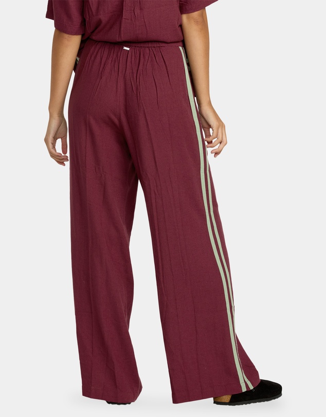 RVCA - Womens Syd Stripe Elastic Waist Pants