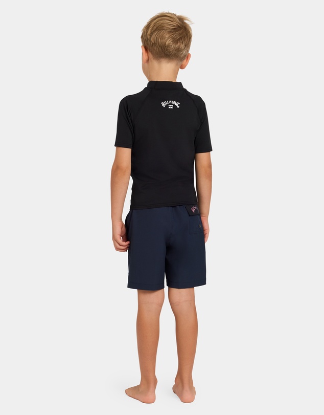 Billabong - Toddlers All Day Arch Regular Fit Short Sleeve Rashguard