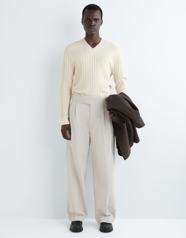 COS - Belt-Detail Pleated Wide-Leg Trousers