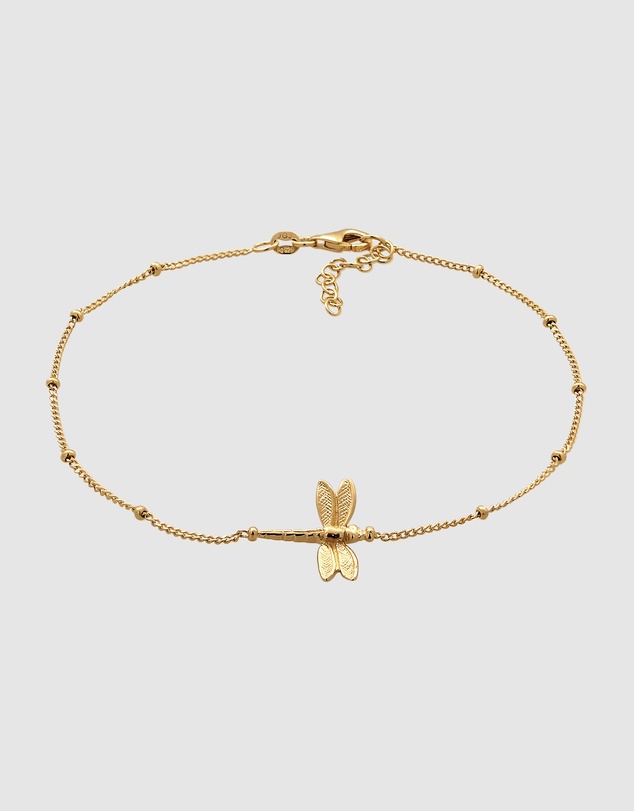 Elli Jewelry - Anklet Ball 925 Sterling Silver Gold-Plated