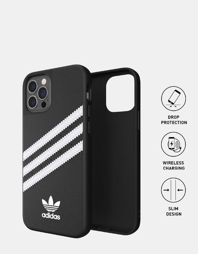 adidas Originals - 3 Stripe Samba iPhone 12/12 Pro Protective Phone Case PU Leather