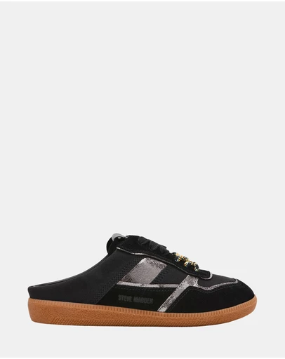 Steve Madden - Augustina Black/Silver Sneakers