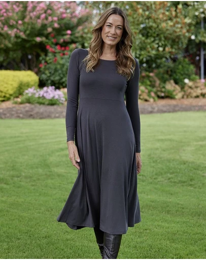 Bamboo Body - Ribbed Olivia Dress
