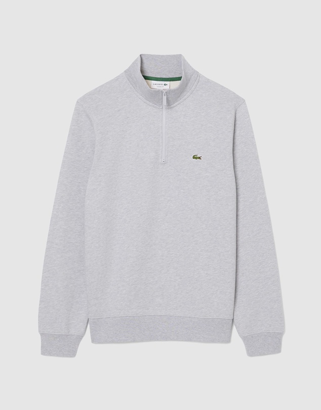 Lacoste - High Neck Zipped Fleece Sweatshirt
