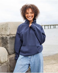Skwosh - Good As Gold Half Zip Sweat in Navy