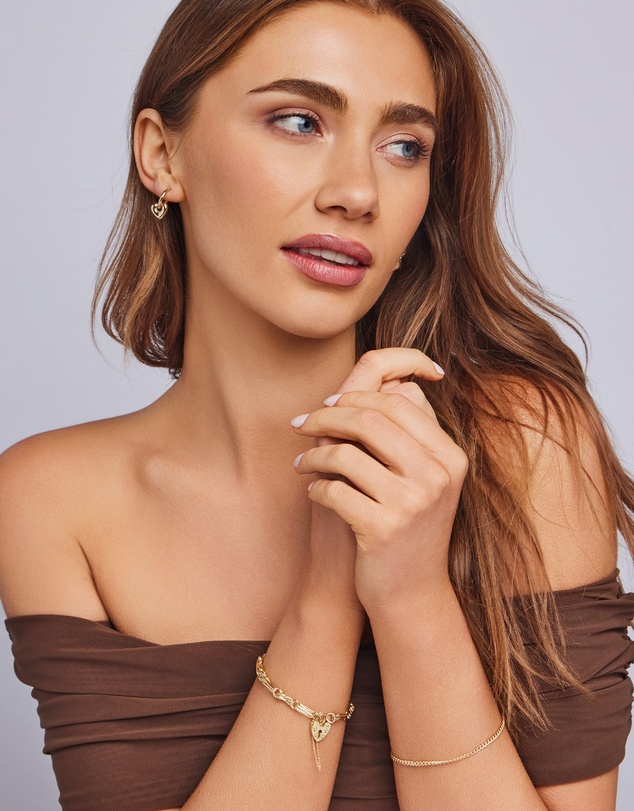 Zoe Olivia - 9K Gold T-Bar Bracelet