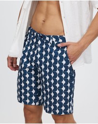 The Rocks Push - Blueys Swim Shorts Rays