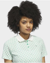 adidas Originals - Originals All Over Trefoil Polo Shirt Womens
