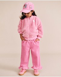 Huxbaby - Varsity Huxette Fur Jacket - Babies-Kids