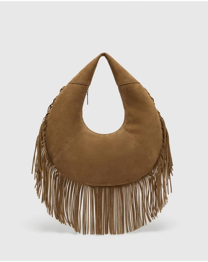 Nakedvice - The Tori Mocha Suede Bag