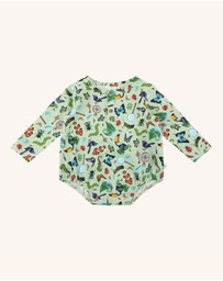 Fleur Harris - 'Beautiful World' Drift Bodysuit in Basil