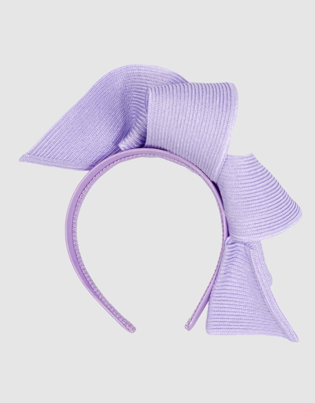 Max Alexander - Large Wavy Lilac Racing Fascinator