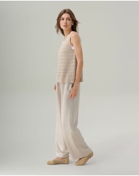 IDA+S - Miri Satin Wide Leg Pant