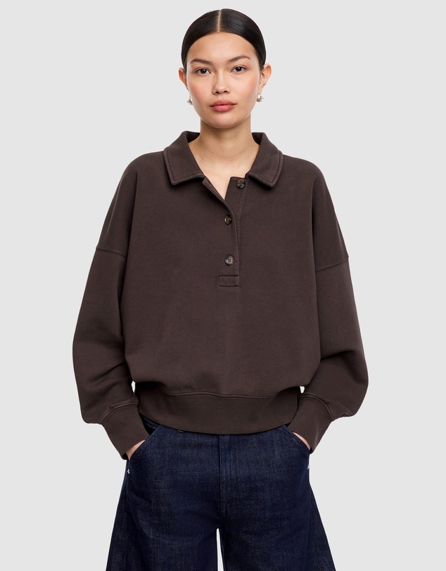 ARKET - French Terry Polo Sweatshirt