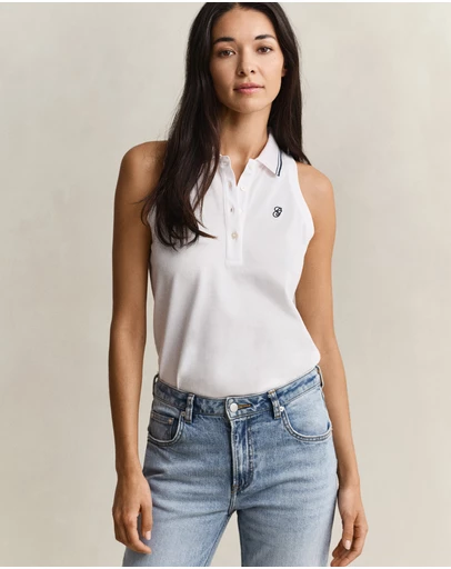 Gant - Sleeveless Pique Polo