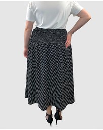 Love Your Wardrobe - Andy Shirred Waist Skirt