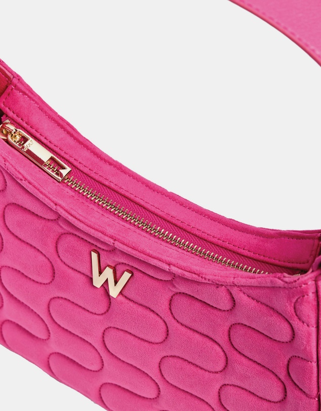 Wolf - Wolf Mimi Swirl Shoulder Bag with Scarf Pink Flash