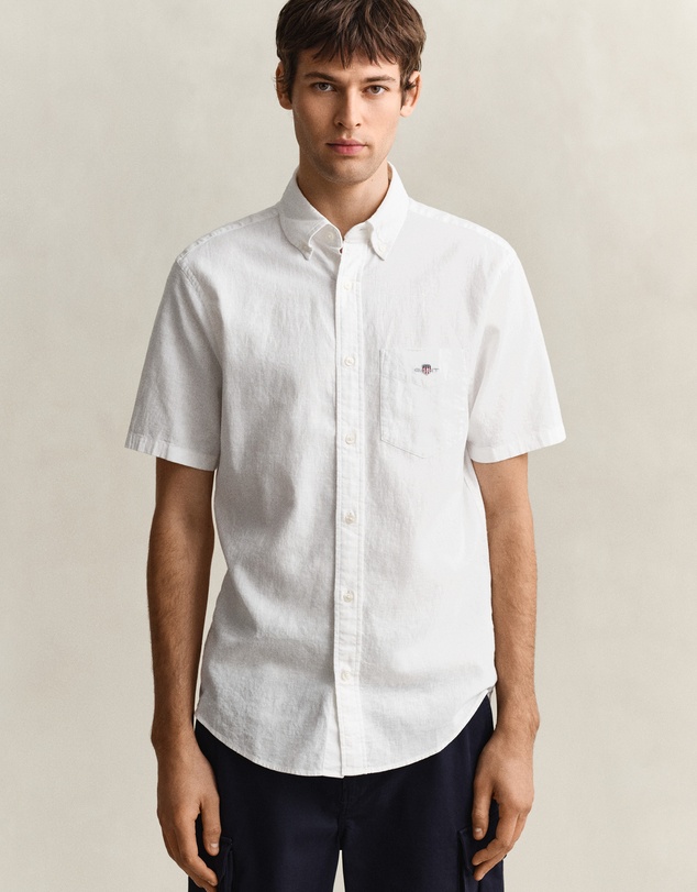Gant - Cotton Linen Short Sleeve Shirt