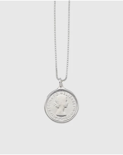 Von Treskow - Sixpence Coin Box Chain Necklace