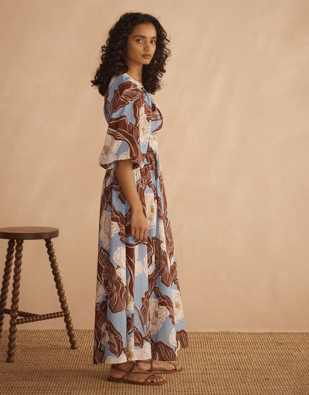 AUR OCEA - Plunge Blouson Dress