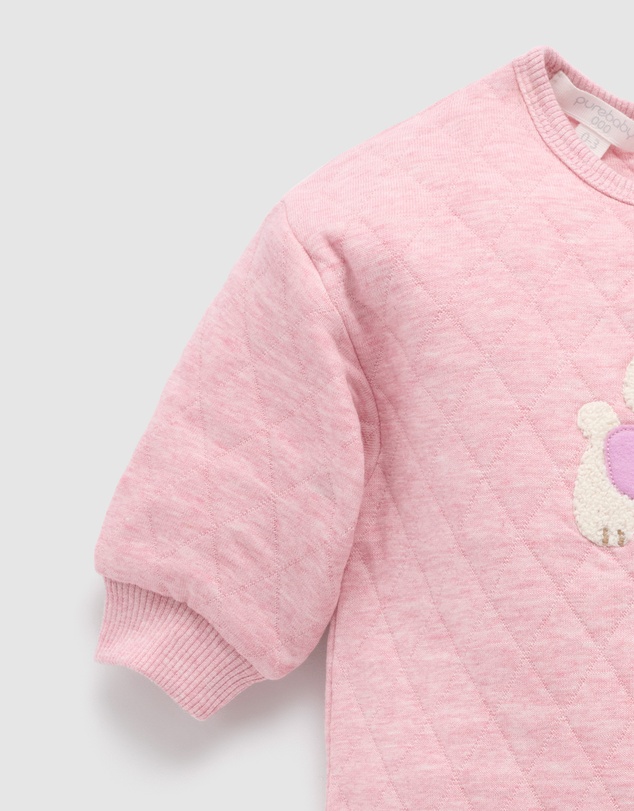 Purebaby - Quilted Track Growsuit-Kids-Babies