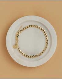 Najo - Marchioness Yellow Gold Petite Bracelet (18.5cm+ext)