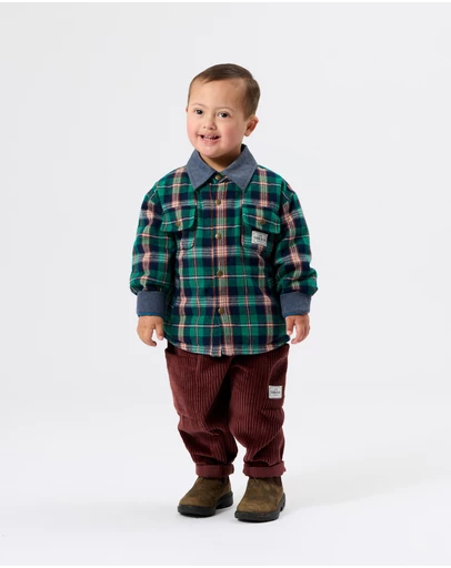 Goldie + Ace - Check Padded Shacket - Babies-Kids