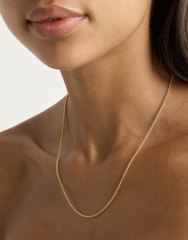 By Charlotte - 19” Gold 2mm Belcher Chain Necklace