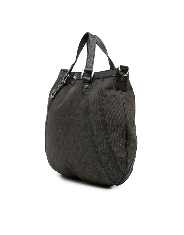 Gucci - Pre-Loved GG Denim Abbey D Ring Satchel