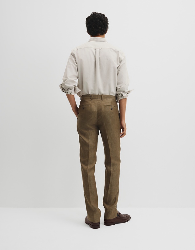 Country Road - Regular Fit Tapered Linen Pant