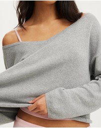 Cotton On Body - Relaxed V Neck Oversized Knit