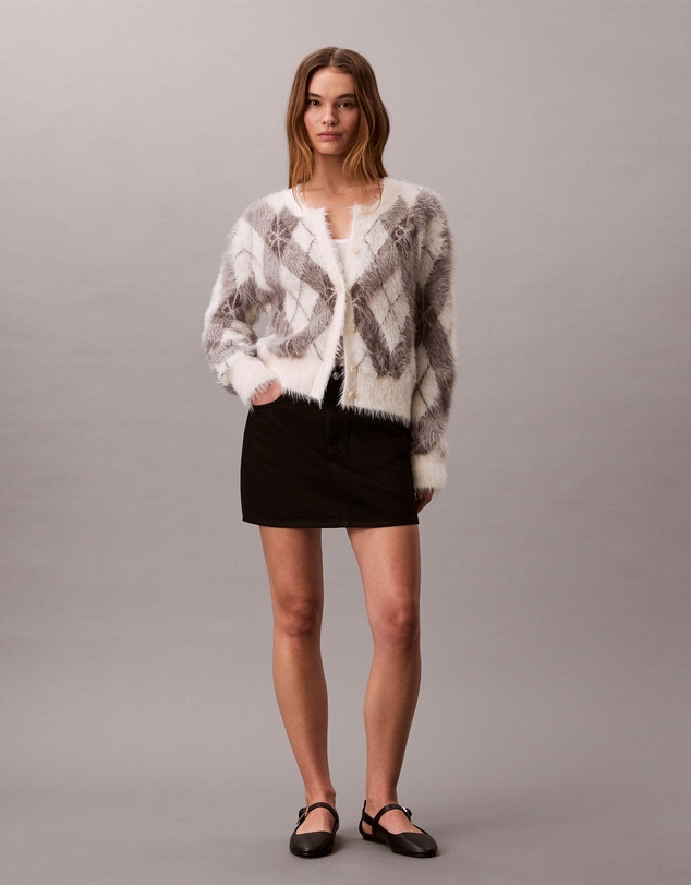 Calvin Klein Jeans - Soft Argyle Relaxed Cardigan