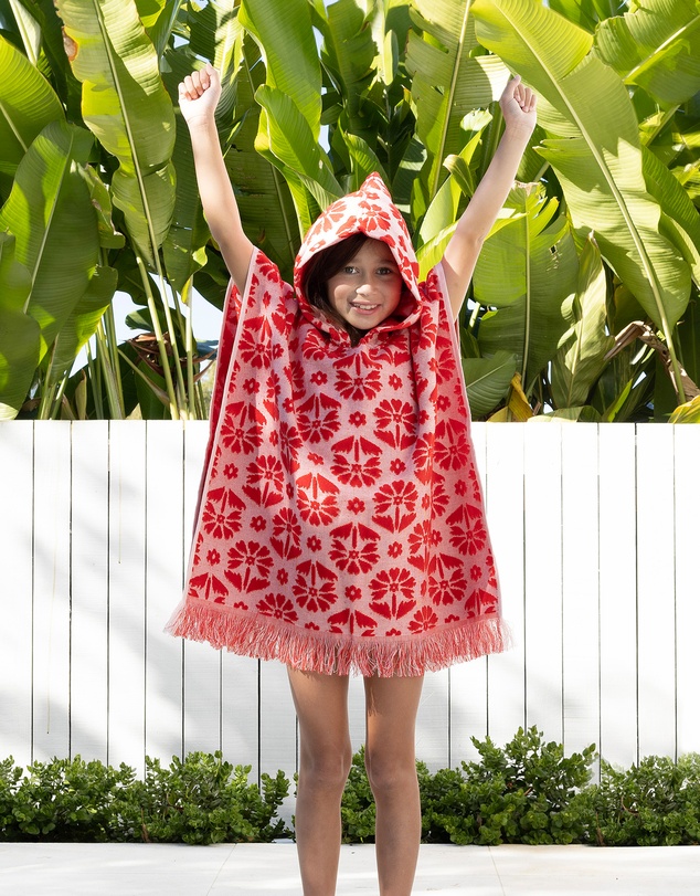 Bambury - Flora Kids Poncho Poppy