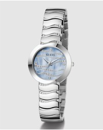GUESS - Guess Ladies Silver Tone 30mm Analogue Watch