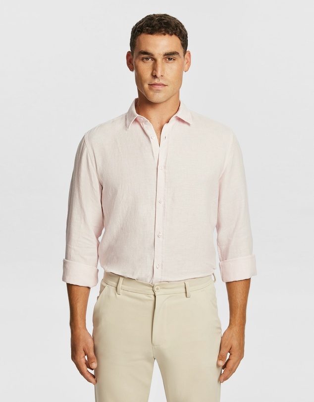 yd. - West Hampton Pure Linen Shirt
