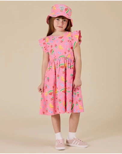 Goldie + Ace - Fruit Salad Bucket Hat - ICONIC EXCLUSIVE - Babies-Kids