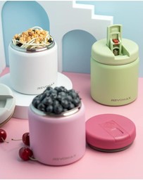 Revomax - Revomax Twist-free Vacuum Insulated Food Jar 592ml - Pink