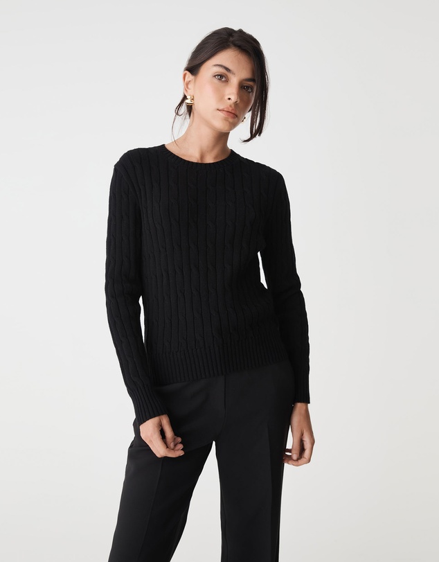 Forcast - Juanita Cotton Cable Knit