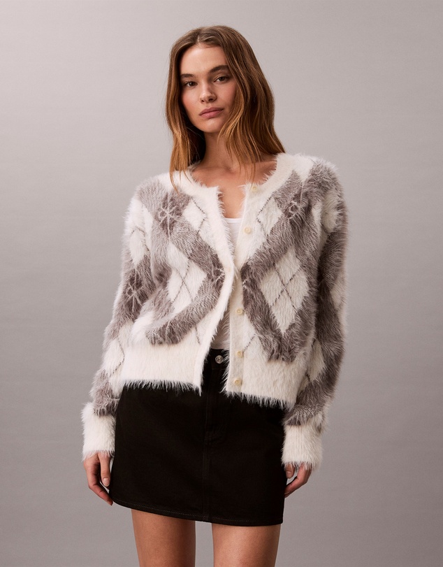 Calvin Klein Jeans - Soft Argyle Relaxed Cardigan