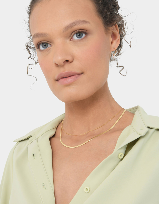 Forcast - Demi 16k Gold Plated 2pc Necklace Set